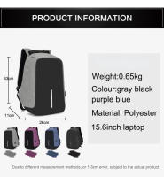 Mochila antirobo para hombre, Bolsa impermeable para portátil de 15,6 pulgadas, Mochila Escolar de gran capacidad, de diseño - details 14