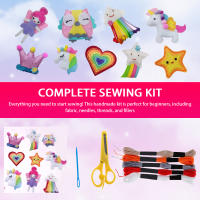 Kit De Costura DIY Para Niños 9/5 Piezas Set De Manualidades Educativas Iniciación a La Costura Con Materiales De Peluche Creativos Y Juguetes - details 4