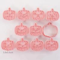 8pcs Molde De Galleta Halloween 3D Cartoon Pumpkin Ghost Skull Diseño Eco-amigable Para Fiestas De Halloween Herramientas De Hornear - details 4