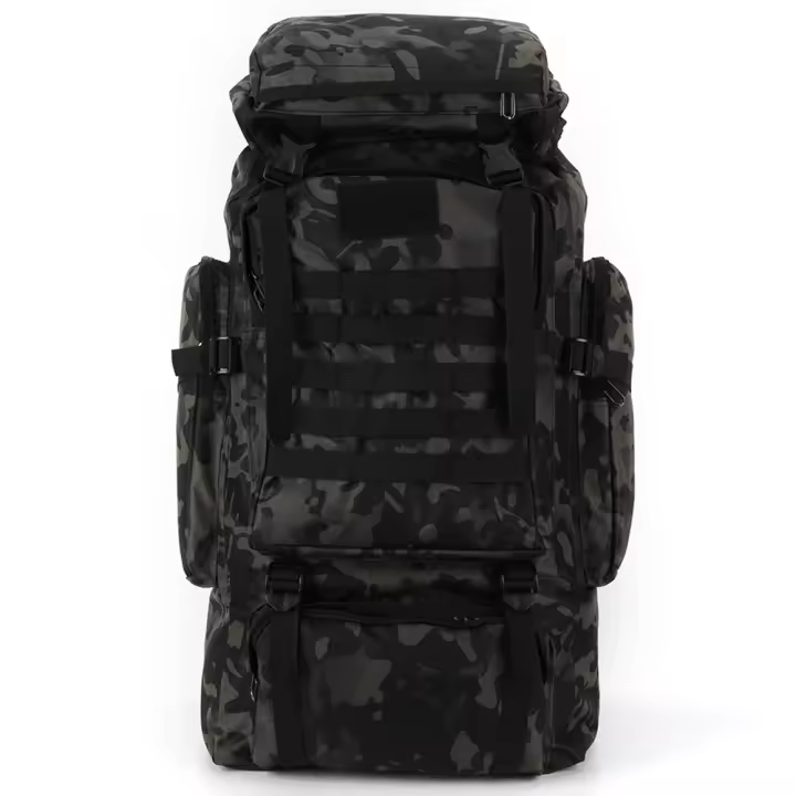 Mochila De Escalada Montañera 80L De Tela Oxford 600D Con Varios Bolsillos Accesorios De Viaje Unisex Para Trekking Y Escalada - 1
