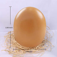 Huevos artificiales de madera lisa, herramienta agrícola para huevos de gallina, accesorios de anidación, 6 piezas - details 2