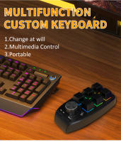 Teclado Mecánico Mini Con Bluetooth RGB 6 Teclas Botón De Copia Y Pegado Teclado Gaming Con 1 Engranaje Personalizable Hotswap Para Mac Y PC - details 4