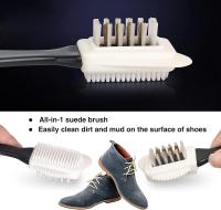2 piezas de Cabeza para Gamuza y nobuck, limpador de Zapatos de 4 lados con Cerdas de latón para limarar Gamuza, Limpador para Zapatos de Gamuza, Limpador para Zapatos de Gamuza, Labrador para Zapatos de Gamuza - details 0
