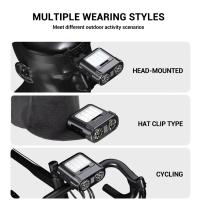 Linterna Frontal LED Recargable Con Sensor Para Caza Pesca Y Camping Luz Potente Impermeable Con Clip Para Gorra Torcha Táctica - details 5