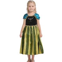 Vestido De Princesa Elsa De Halloween Para Niñas Disfraz De Reina De Hielo Anna Coronación Elegante Vestido De Fiesta Cumpleaños - details 3