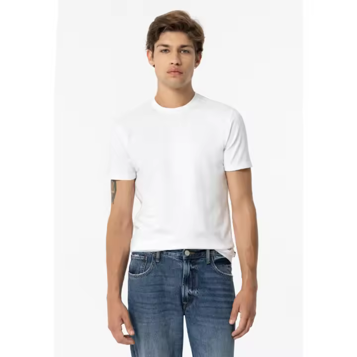 Tiffosi camiseta basica para hombre 10057782 color blanco - 1