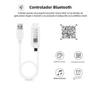 Tira De Luz LED RGB Bluetooth 1-5m Con Control Remoto De 24 Teclas Y Sincronización Con Música COB Dimmable Para Decoración De Habitaciones Y TV - details 4