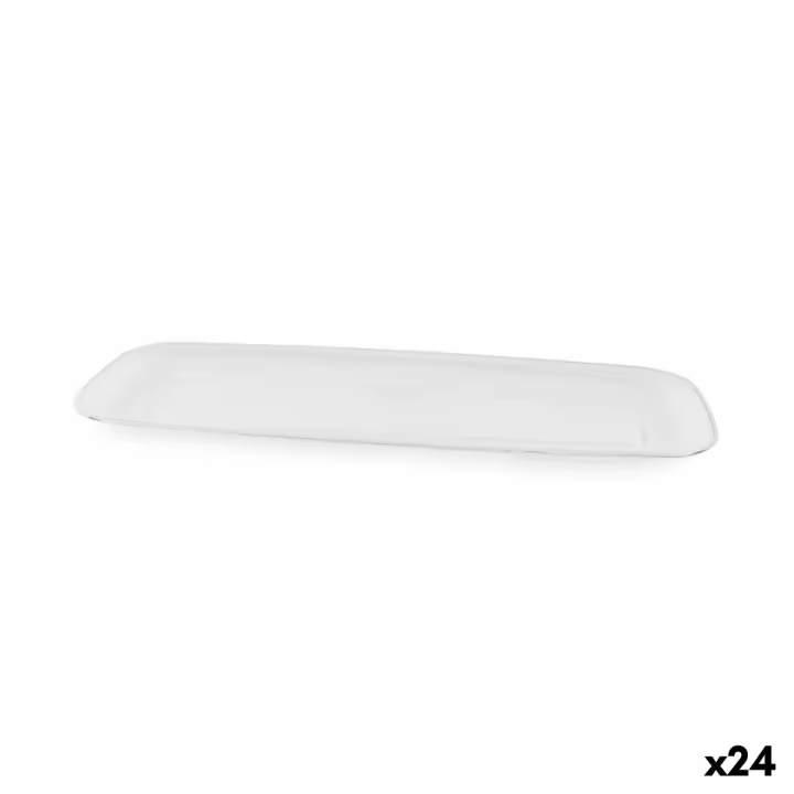 Bandeja de Aperitivos Algon Rectangular 44,5 x 16,6 x 2,4 cm (24 Unidades) - 1