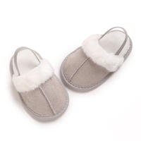 Zapatillas De Invierno Para Bebés Con Cordón Elástico De Lana Suave Y Antideslizante Para Niños Y Niñas Zapatos De Primer Pasos - details 5