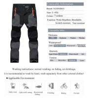 Pantalones De Senderismo Para Hombre Verano Resistentes Al Desgaste Previene La Salpicadura Secado Rápido Protector UV Elásticos Ligeros Para Camping AD145 - details 2