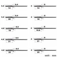 50pcs Tornillos De Aluminio Con Gran Rosca Cabeza Ciega Pull Plata Decoración Tornillo De Púa Fijaciones De Hardware 3.2mm 4.0mm 4.8mm - details 0