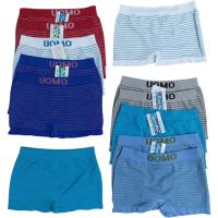 Boxer para niños de licra, sin costuras. 12 unidades! Calzoncillos alta calidad, cómodos, confortables, transpirables, con estampado de rayas horizontales en colores surtidos. Diferentes tallas a elegir: 2/4, 6/8, 10/12 y 14/16. Adaptable. Lavable maquina - details 1