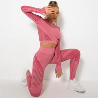 SSIT
Conjunto de Yoga sin costura Para Mujer, ropa Deportiva de 2 piezas, Short Top, sujetador, Leggings, traje de entrenamiento Para Gimnasio - details 55