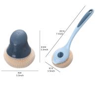 Cepillo De Limpieza Con Cabeza De Repuesto 1pc Duradero Y Secado Rápido Disponible En Múltiples Colores - details 2