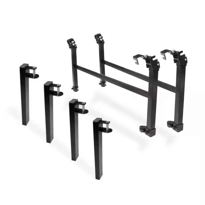 Juego de 4 patas para cama nido, somier parte alta y 2 patas plegables para somier parte baja - Con tubo de somier 40 x 30 - Cuens - 1
