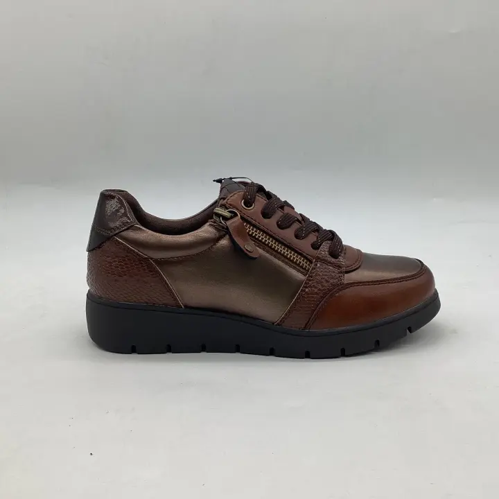Virucci - Deportivas Casual de Mujer Cómodas Modernas VRA-1029 disponible en Cuero, Negro - 1