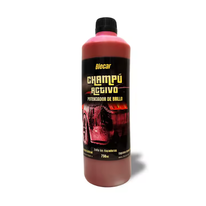 Blecar - Champú Prelavado Coche Cherry Foam - Espuma Activa Rosa - Limpieza Profunda de Carrocería - Elimina Suciedad y Grasa - Apto para Uso con Foamer y Lavado Manual - Aroma a Cereza - Champú para Coches con Acabado Brillante - Limpieza Exterior Profes - 1