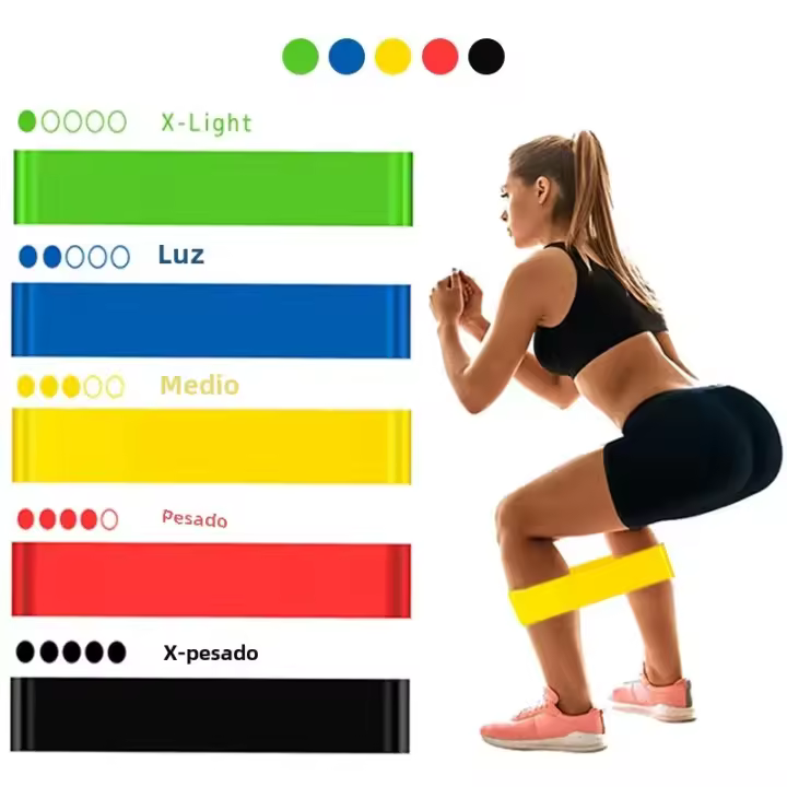 Banda De Resistencia Portátil Para Fitness Y Yoga Elasticidad Superior Para Ejercicios De Pilates Crossfit Y Gimnasio Unisex - 1