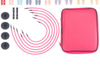 Juego De Agujas De Tejer Interchangeables QJH De Plástico ABS Tamaño 10 Set Circular US 5-15 Con Bolsa Pu Caspian - details 1