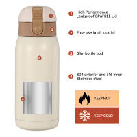 Termo De Acero Inoxidable 360ML Con Cubierta Saltarina Y Bolsillo Termal Para Café Aislada Botella De Agua Caliente Para Niños Regalo - details 7