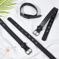 4 Pcs Extensión De Kilt Tradicional Cinturones De Cuero Ganchos Metálicos Cuero PU Negro Ajustable Con Hebilla Cuadrada - details 3