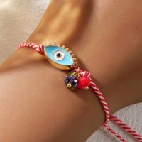 Pulsera De Cadena Griega Con Ojos Malos Y Cristales Para Mujer Go2boho 2024 Joyería De Aleación Delicada Regalo De Año Nuevo - details 2