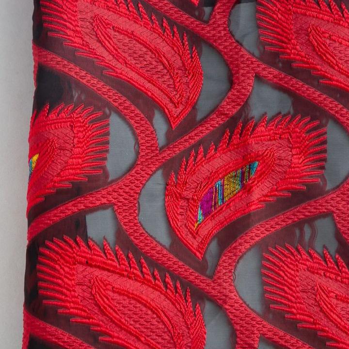 Tela De Encaje Africano Brocado Tulle Francés De Alta Calidad 2.5 Yardas Para Boda DIY Vestido Tecido De Encaje Jacquard 4425