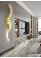 Lámpara De Pared LED Moderna Para Dormitorio Y Sala De Estar Luz De Noche Dorada Con Fuente De Luz LED Decoración Para Hogar Y Sofa - details 24