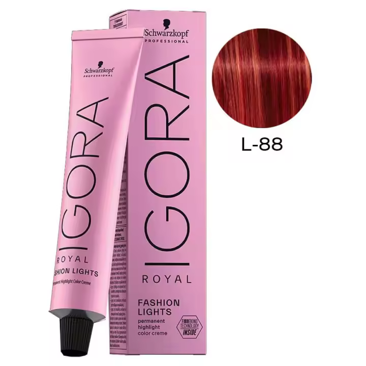 Tinte Igora Royal Fashion Lights / Schwarzkopf - L-88 Rojo Intenso - 1
