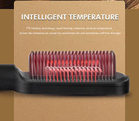 Enderezadora del pelo, peine de La ión negativo, ningún daño del pelo, pelo liso, pelo rizado, rizador eléctrico de doble propósito, enderezadora del pelo - details 3