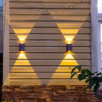 Lámpara De Pared Solar LED Para Exterior Impermeable Iluminación Atmosférica Decorativa Para Jardín Paseo Porche Balcón Camping Moderna - details 8