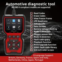 Escáner Profesional OBD2 Herramienta de Lectura de Código de Diagnóstico para Luz de Motor y Voltaje de Badería Radios CB y Escaneadores - details 0