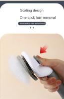 Peine Para Gatos Y Perros Herramienta De Eliminación De Pelos Acero Inoxidable Masajeador De Belleza Accesorios Para Animales - details 2
