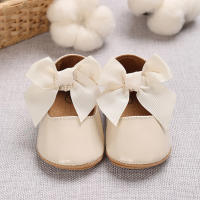 Zapatos De Princesa Para Bebé Niña En Lace Blanca Mocasines Con Lazo Y Borde Antideslizante De Goma Primera Calzado Para Caminar - details 78