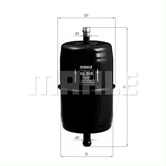Filtro de Combustible KL 558 Mahle - Alta Calidad - 1