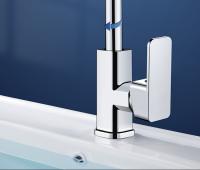 Grifo De Baño Universal Para Lavabo Agua Caliente Y Fría 2-en-1 Instalación En La Parte Superior Rotativo Para Cocina Y Hogar - details 9