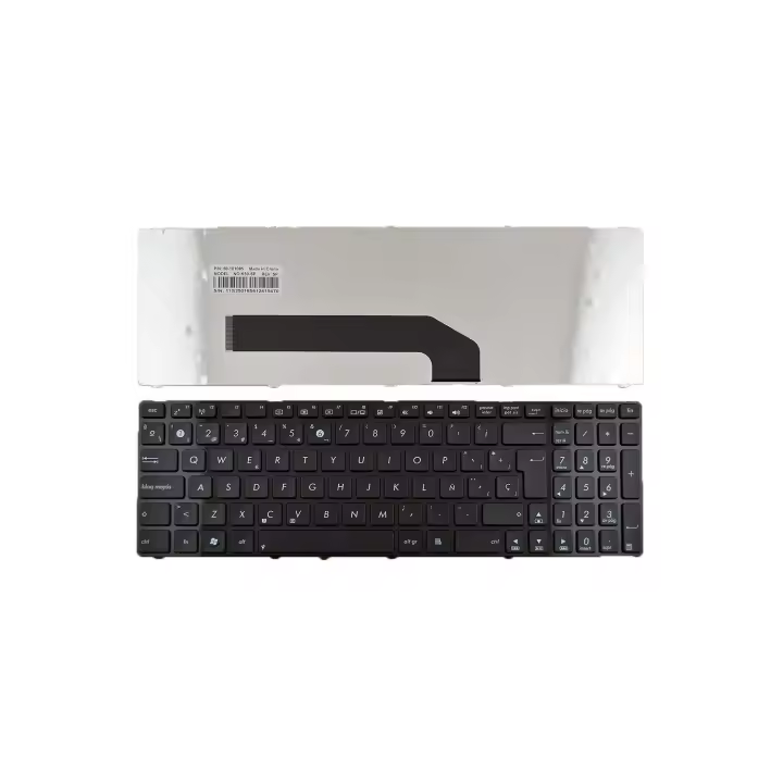 TECLADO PARA PORTATIL ASUS K50 CON MARCO NEGRO BRILLO - 1