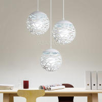 Lámpara Colgante De Hierro Blanco Negro Sfera Vacia Para Decoración De Sala De Estar Comedor Cocina Isla De La Casa - details 7