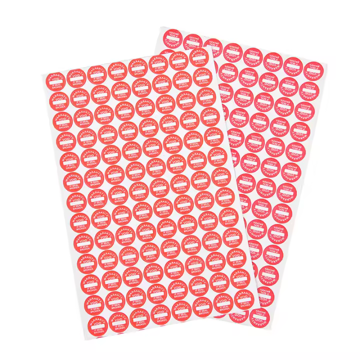 Etiqueta De Sellado Frágil Universal 10mm 208Pc Garantía Rotura VÁLIDO Para Empaque Y Almacenamiento Estilo Redondo - 1