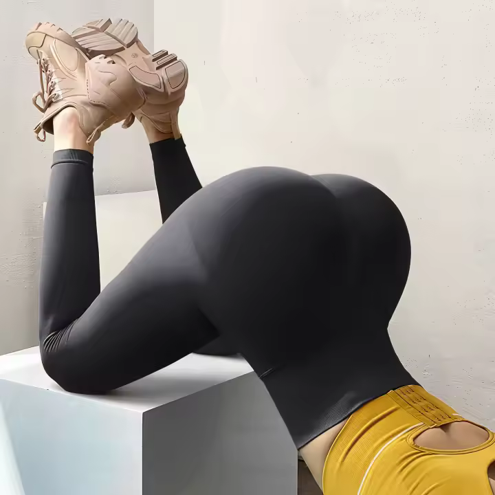 3 pantalones de yoga para mujeres de color sólido, pantalones ajustados para mujeres sin costura, pantalones ajustados para entrenamiento suave, ropa de fitness, pantalones de yoga, ropa de gimnasio,Leggings De Yoga Para Mujer Cintura Alta Sin Costuras - 1
