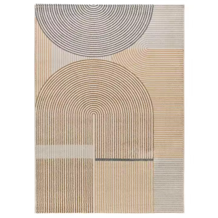 ATTICGO Alfombra de Interior Estilo Escandinavas en Beige - GARDEN 12701 | 80X150, 140X200, 160X230 cm - 1