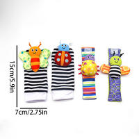 Juego De 4 Relojes Para Bebés Con Pulseras Y Calcetines Juguete Educativo De Sonido Para Niños Recién Nacidos a 6 Años - details 1