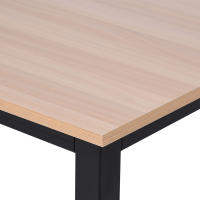 HOMCOM Mesa de Ordenador Mesa de Comedor Escritorio para Hogar Oficina con Pies Ajustables Mobiliario Simple de Oficina 120x60x76cm Carga 100 kg Marco Metal - details 7