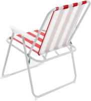Silla de Playa Plegable de Metal - Camping al Aire Libre de la Comida campestre Butaca con Asiento de Lona - details 1