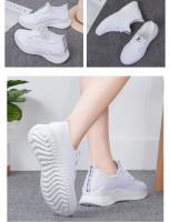 Zapatillas Casuales Para Mujer 2023 Transpirables Y Cómodas Plataforma Verano Zapatos De Tela Con Cordones Versátiles De Moda Para Ocio - details 4