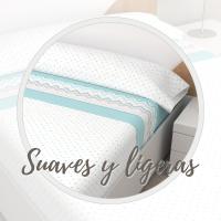 KYTZIAS - Juego de Sábanas Verano tacto Extrasuave. Juego de cama 3 Piezas Microfibra. Sábanas de Verano de colores. Ropa de cama lisa y suave. Estampados modernos para cama de 90, 105, 135 y 150 cm. - details 0