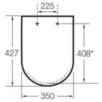 Roca - Asiento y Tapa color Blanco Original CAÍDA LIBRE para Modelo THE GAP COMPACT de vater WC SOLO COMPATIBLE CON WC THE GAP COMPACT MODELO ORIGINAL - A80173000B [caída libre] / A80173200B [caída amortiguada] - details 4