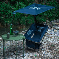 Silla De Tapa Solar Protección UV Para Exteriores Silla De Luna Plegable Impermeable Para Camping Pesca Con Canopy De Protección Solar UPF 50 - details 8