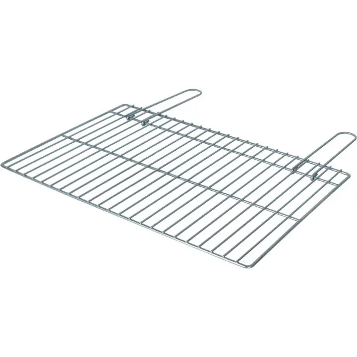 Algon - Parrilla Barbacoa 60x40cm Simple Zincada - Resistente y Duradera - Fácil de Limpiar - Versátil para Exteriores - Portátil y Compacta - 1