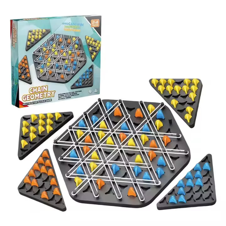 Juego De Ajedrez Triangular Educativo Juego De Puzle Para Mesa Juego Para 2-4 Jugadores Juego De Partido Educativo Para Niños Mayores De 7 Años - 1